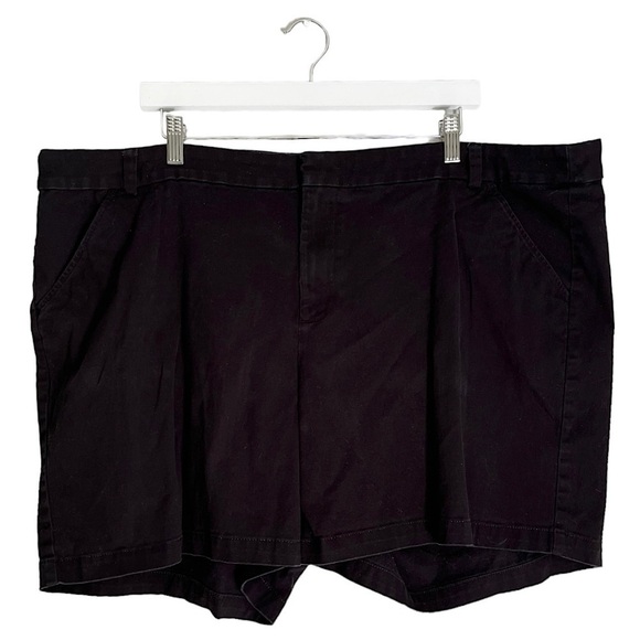 a.n.a Women’s Twill Shorts in Black Size‎ 24W - Picture 1 of 6